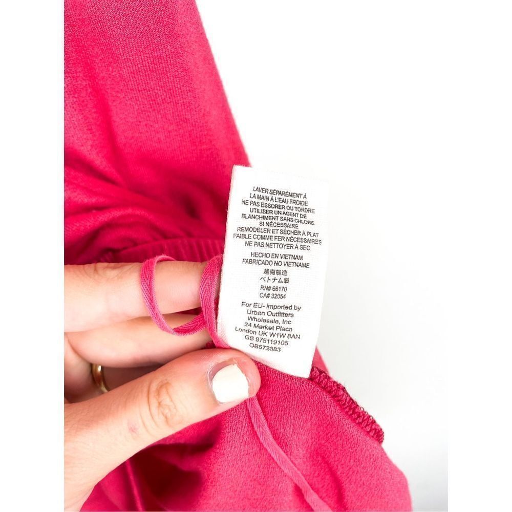 We The Free Peplum Jersey Pink Tank Blouse Size L - Picture 8 of 11
